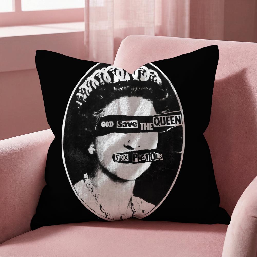 Marke S-Save the Queen Kissenbezug Mehrzweck-Kissenbezug für Zuhause & Auto - Wendbar, Weich & Langlebig für den täglichen Gebrauch