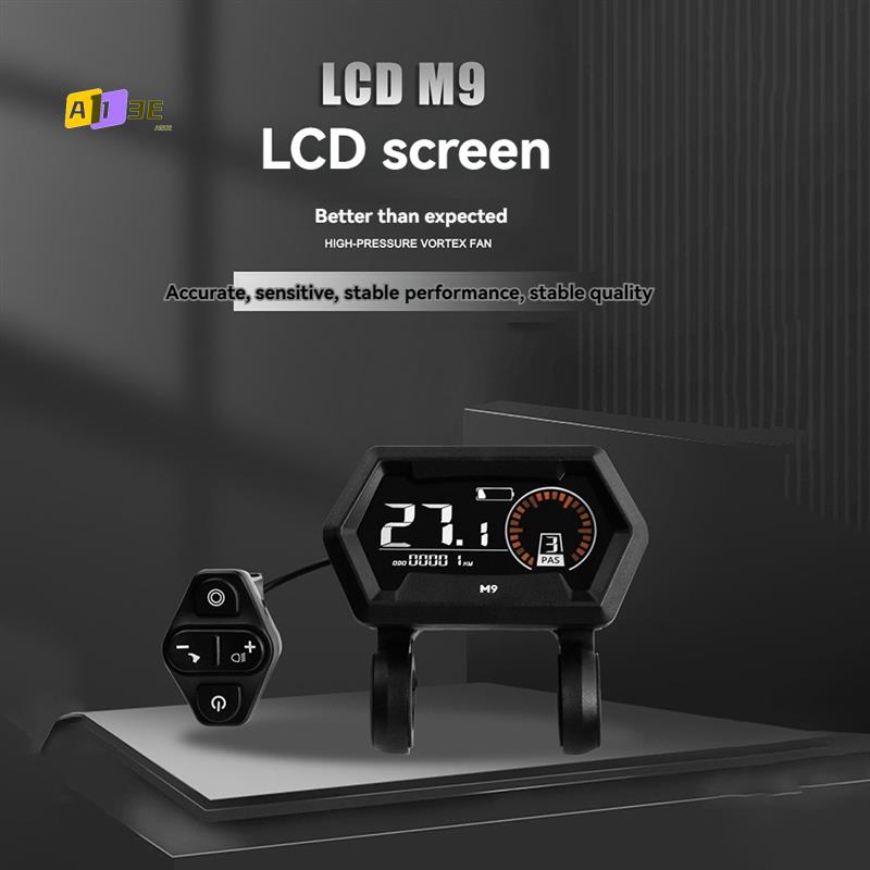 A03E-M9 Electric Bicycle LCD Display 24V-72V Electric Scooter LCD Color Meter For Snowmobile LCD Speedometer SM5+2PIN