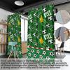 World Cup Football Pattern Blackout Curtain for Boys' Bedroom - High Heat Insulation, Custom Size Available