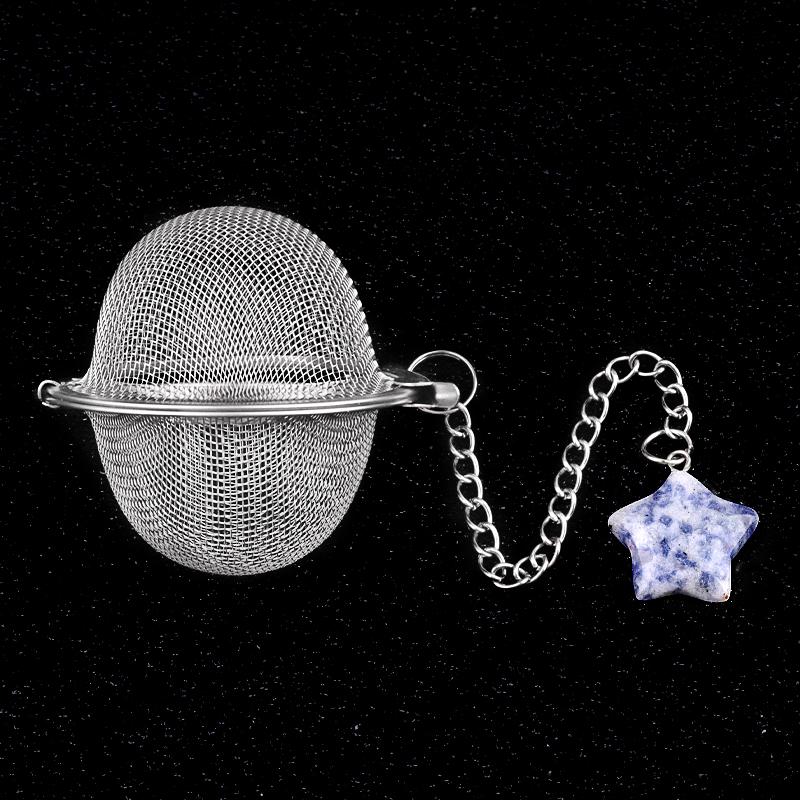 Tea Strainer Natural Stone Star-Shaped Stainless Steel Strainer For Making Tea Seasoning Bag Spice Box Accessory