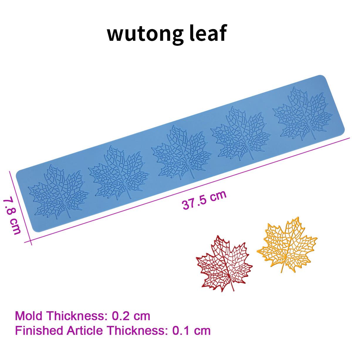

Форма одуванчика, кленового листа, форма для сахарного кружева, форма для мастики, цветок розы, силиконовая форма для украшения торта wutong leaf