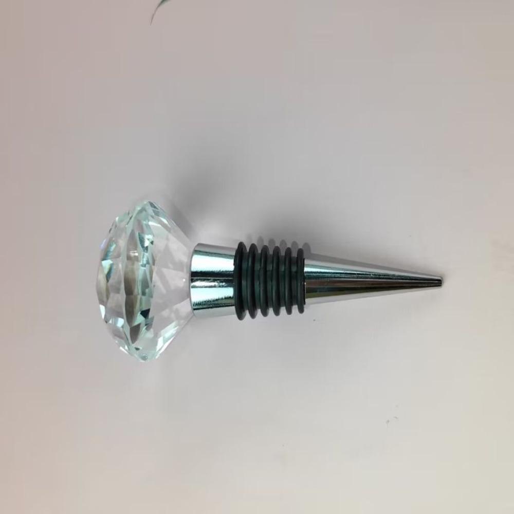 1/3pcs Decorative and Reusable Crystal Bottle Stopper Diamond Zinc Alloy Wine Stopper with Gift Box Beverage Bottle Stopper Wine
