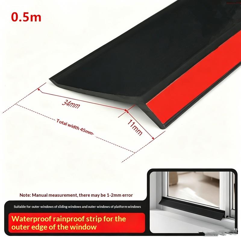 Anti-aging Schuifpui Afdichtingsstrip 0,5/1/2M Water- en Regenwerend Tochtstrip Winddicht voor Thuisgebruik