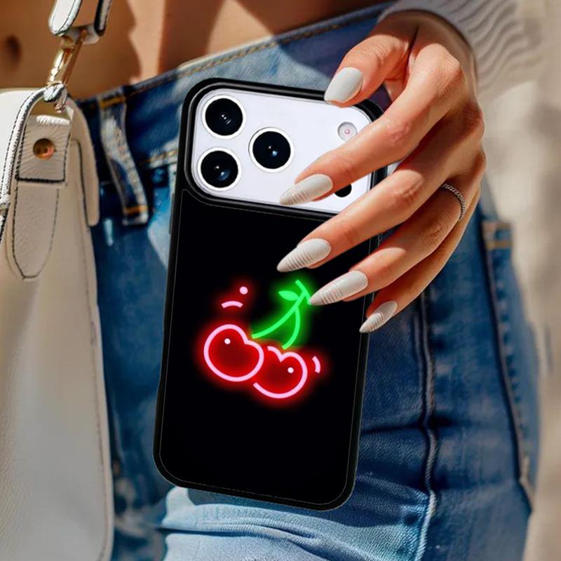 

Neon Light Phone Case For iPhone 17 Air 14 15 13 12 Max Cover For Apple 16e 11 Pro Max Plus Coque iPhone 16
