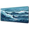 Great Wave Black Desk Mat Mousepad Japanese Art Mouse Pad Rubber Mat Mouse Carpet Table Pads Pc Mats 900x400 Office Accessories