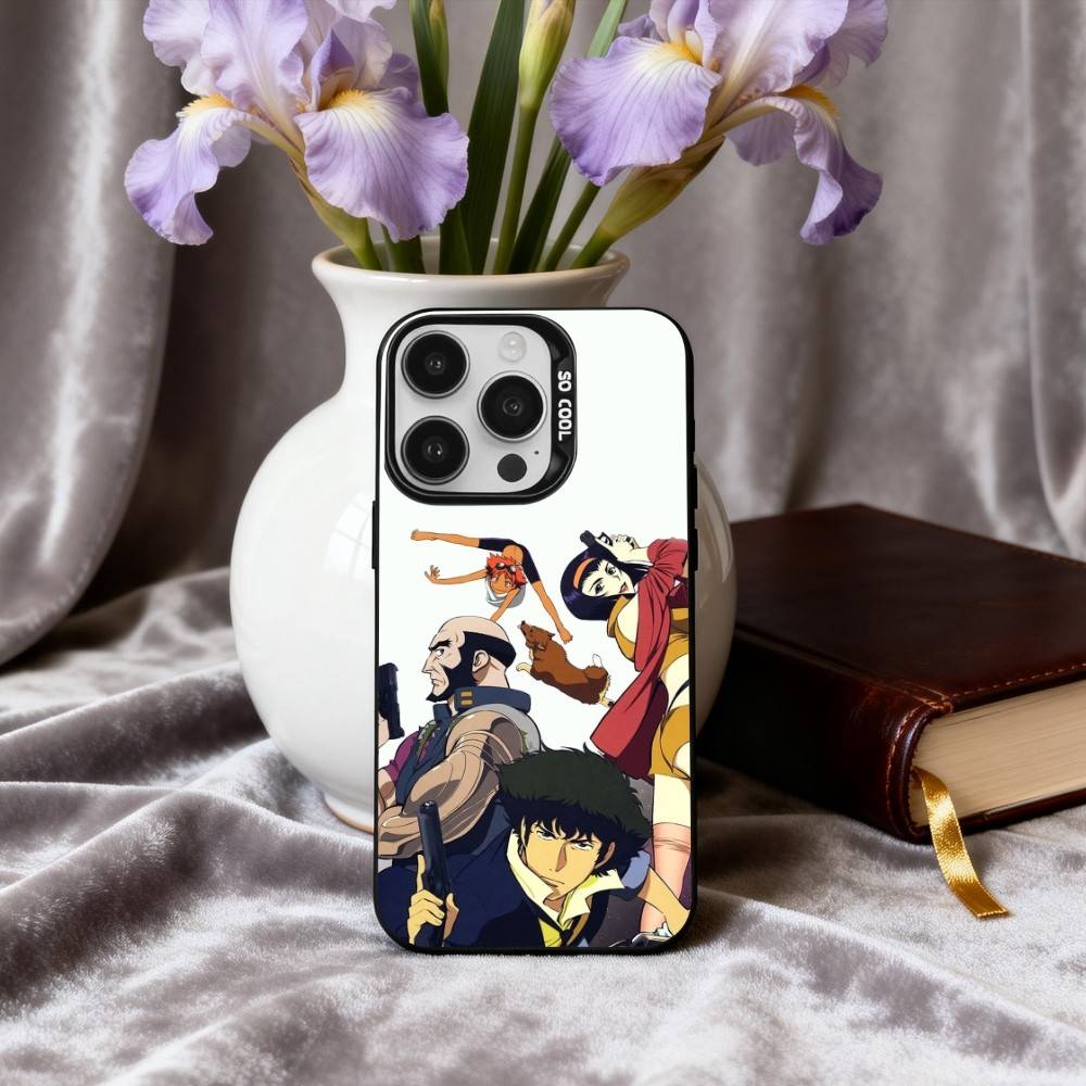A-Anime C-Cowboy-Y B-Bebop-P Phone Case For iPhone17,16,15,14,13,12,11 Plus,Pro Max Candy Silver Plated Inside Cover