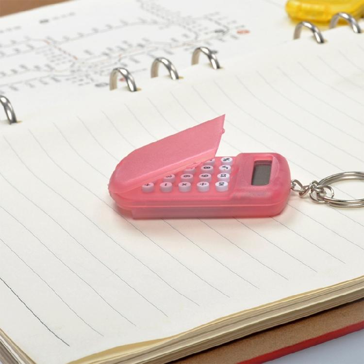 Lightweight Keychain Calculator Keychain With Cover Shield 8 Digit Display For Classroom Use