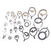 8Pcs/set Fishing Tackle Stainless Steel Repair Kit Set Fishing Rod Guide Ring Tip Fishing Pole Circle Ring Eye Guide Wire Loop