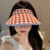 Breathable Large Brim Sun Hat Hair Hoop Style Sun Protection Hats Summer Empty Top Cap  Vacation