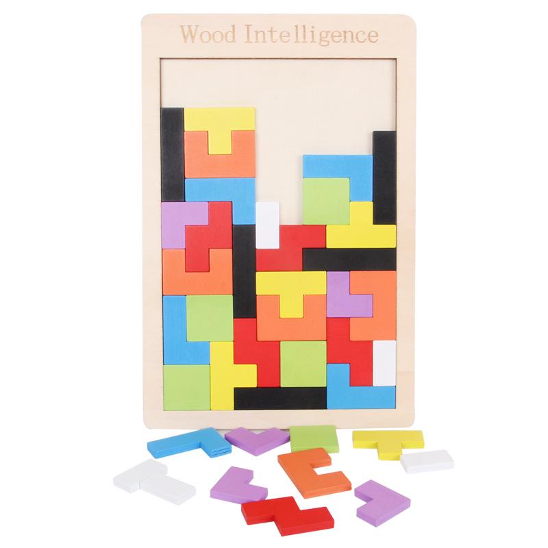Russian Blocks: Educational Wooden Baby Puzzles - Versatile Building Blocks for Early Learning