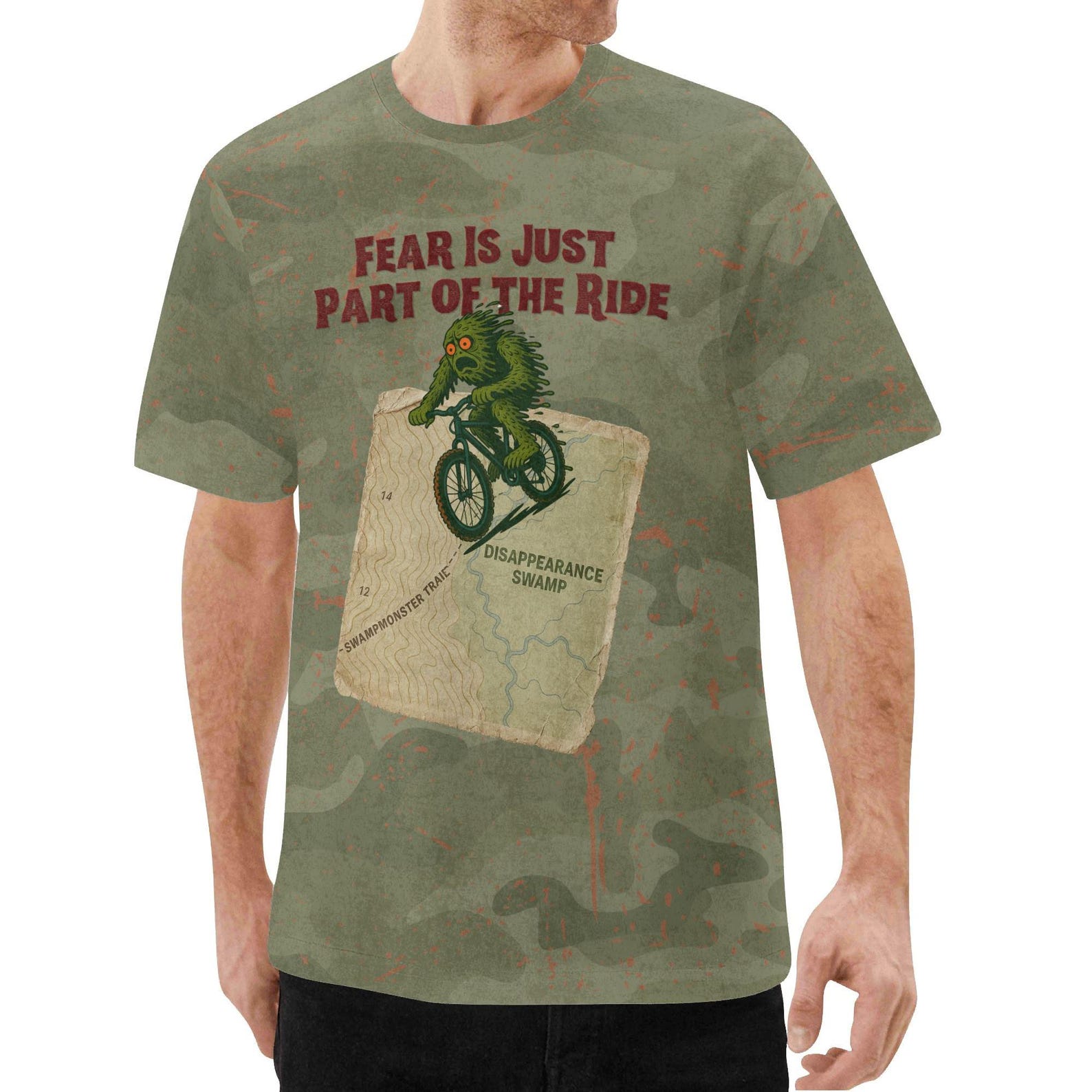 Swampmonster Trail MTB T-Shirt: Disappearance Swamp Biker Gift 4XL