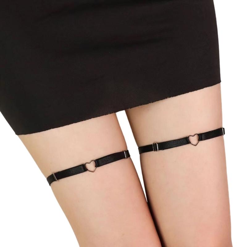 Adjustable Leg Garter with Designs Thigh Rings Garter Belt for Cosplay Party