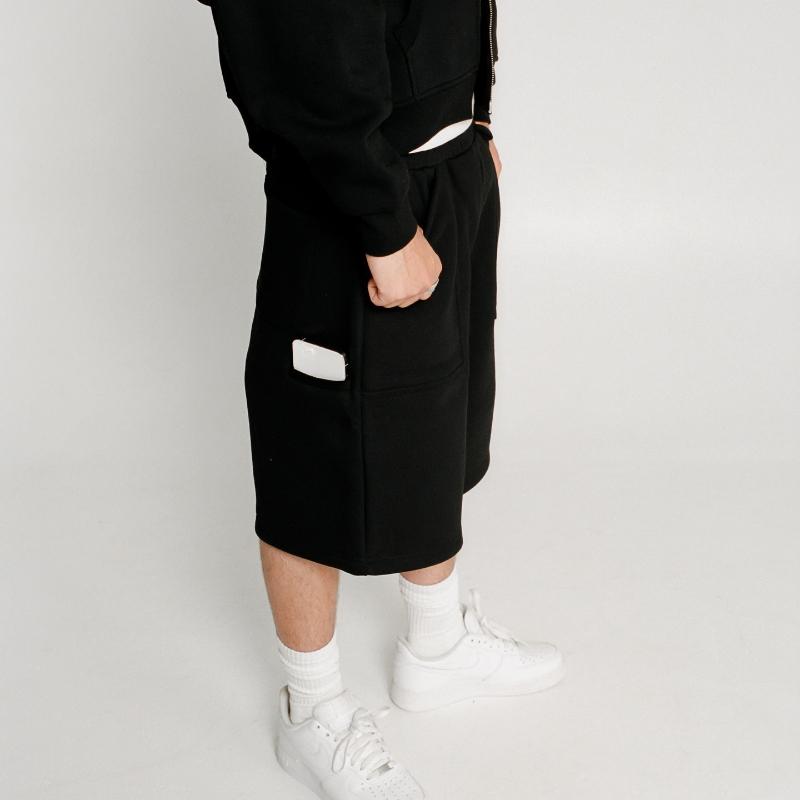 Evropské a americké letní jednobarevné volné sportovní ležérní hip-hopové tříčtvrteční kalhoty