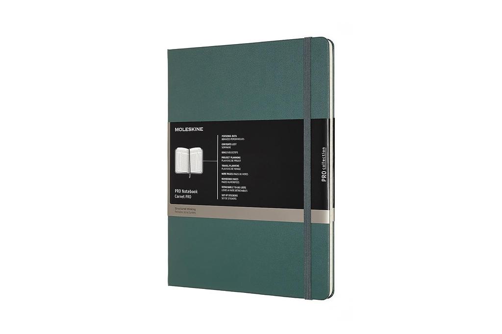 Moleskine PRO Notebook, Hardcover, XL, Forest Green, PROPFNTB4HK19