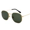 Retro Square Sunglasses for Men/Women Fashion Small Frame Polygon Sun Glasses Vintage Metal Outdoor Driving Eyewear