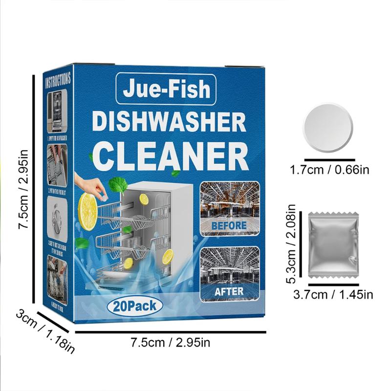 Deodorizing Tablets, Dishwasher Cleaning Tablets, Remove Scale and Strong Odors, Oil Stains, and Dishwashers