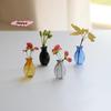 M-Mini Glass Vase Fridge Magnet Creative 3D Vase Micro Landscape Ornament Fridge Magnets Place Flower Arrangements Decoration