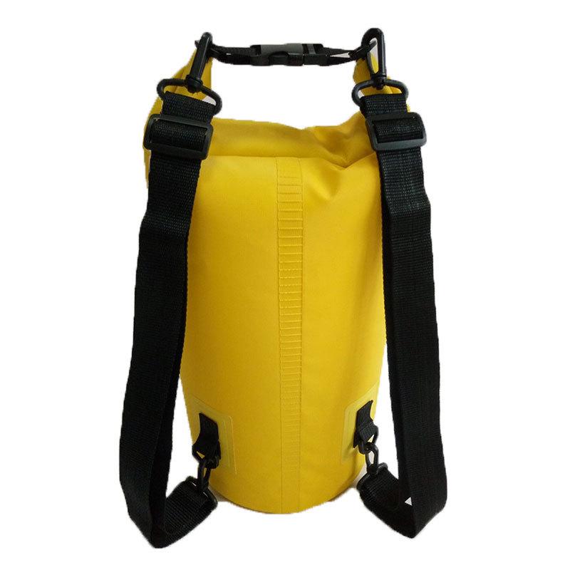 Outdoor PVC Dry Sack Bag Waterproof 10L 20L 30L Motorcycle Bag Shoulder Bag for Diving Swimming Hiking Driving Travel Kits