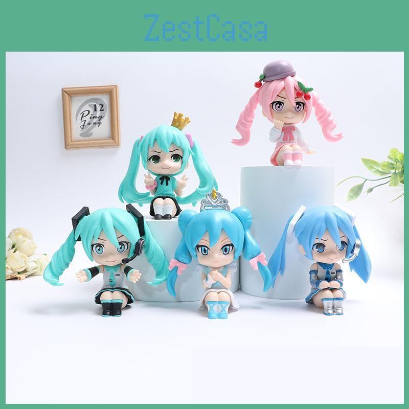 Miku Hatsune Action Figure Anime Doll Collectible Toy Model Kawaii Gift Display
