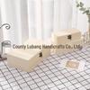 In-Stock Pine Wood Flip-Top Jewelry Storage Box with Lock - Ear Cleaning & Desktop Miscellaneous Organizer