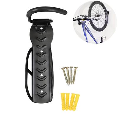 Wall Mount Bike Rack Garage with Screws Heavy Duty Bike Hook Stand Black Folding Bicycle Hanger Holder Indoor Storage