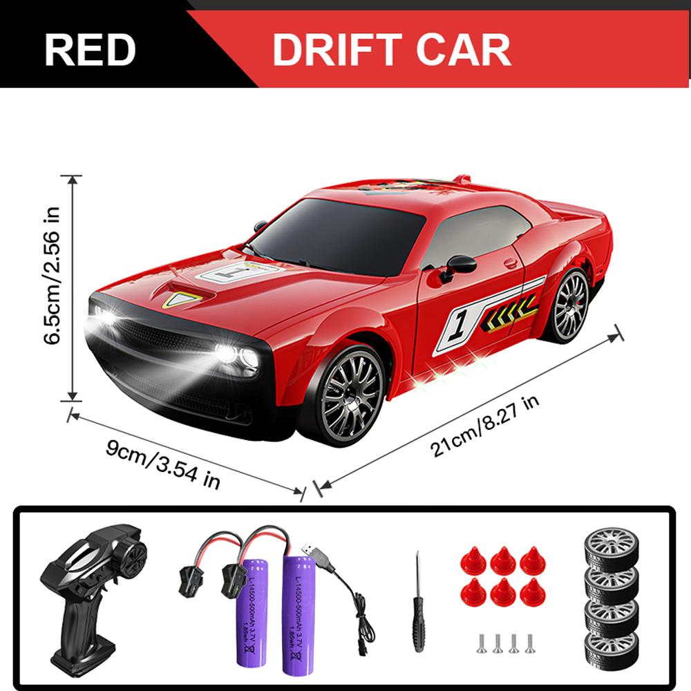 1/20 Tam Ölçekli RC Araba Rekabetçi 2.4G 4WD 15Km/h Işıklı Uzaktan Kumandalı Drift Yarış Aracı Çocuklar İçin Oyuncaklar Doğum Günü Hediyeleri