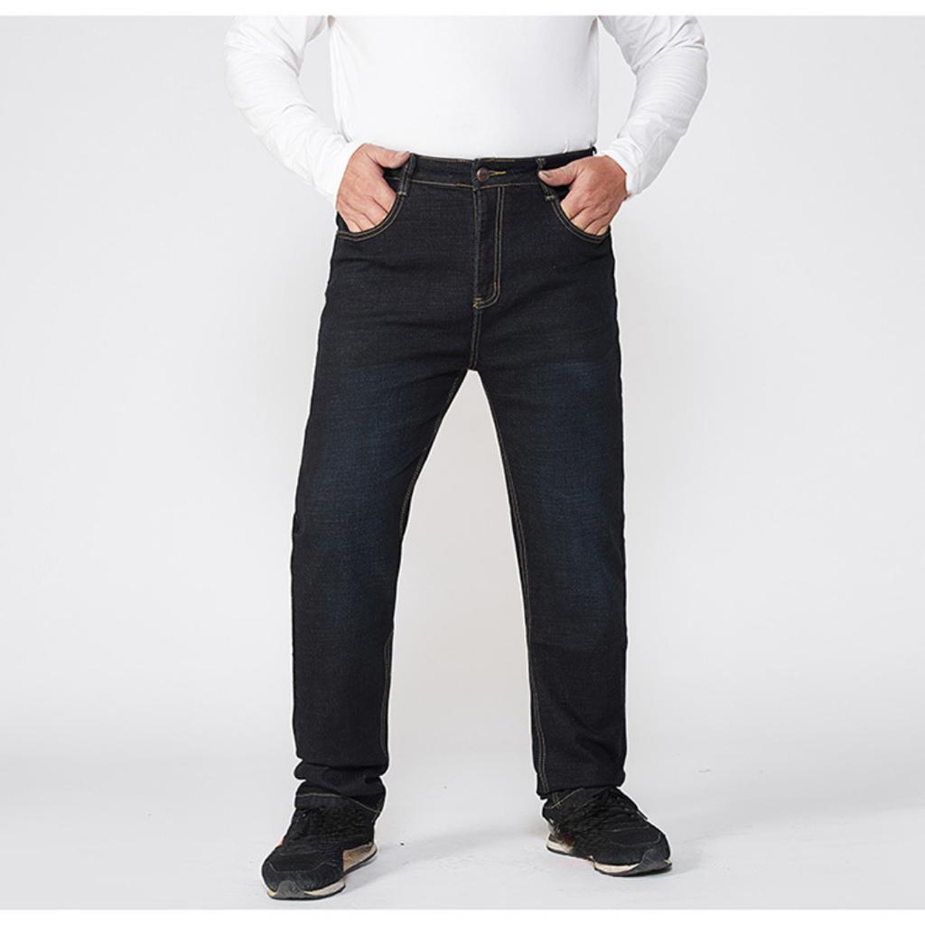 Men's Plus Size Jeans Casual Trousers Oversized Loose Men's Trousers Autumn and Winter 52 Yards