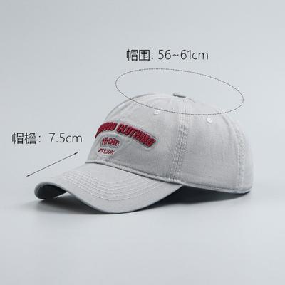 Baseball Cap Women's Cap Simple Face Small Wide Brim Wide Widened Large Head Circumference Versatile Hat