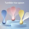Tumbler Non-stick Rice Rice Spoon High Temperature Resistant ABS Household Vertical Non-injury Pot Rice Spoon Easy to Clean