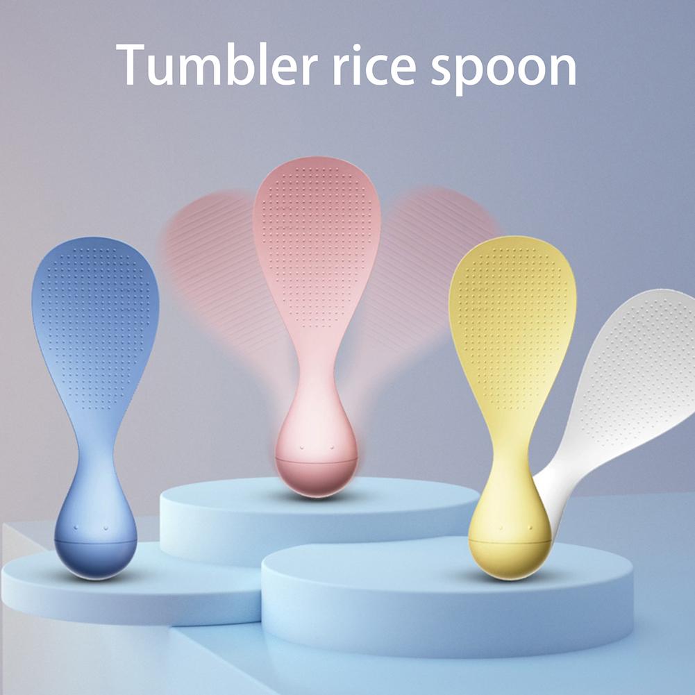 Tumbler Non-stick Rice Rice Spoon High Temperature Resistant ABS Household Vertical Non-injury Pot Rice Spoon Easy to Clean