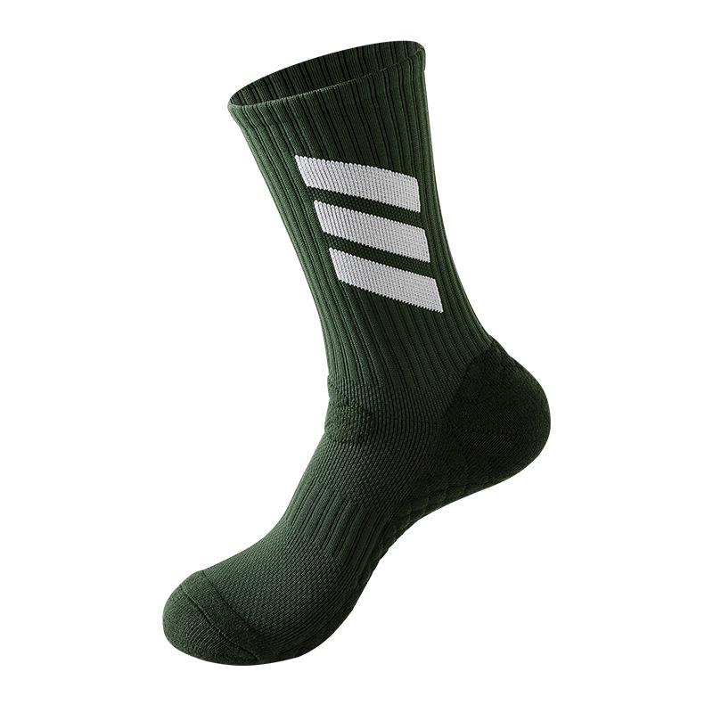 Elite Grip Basketball Socks - Anti-slip, Thick Terry Bottom, Mid-Calf & Over-the-Calf Options for Fitness and Running