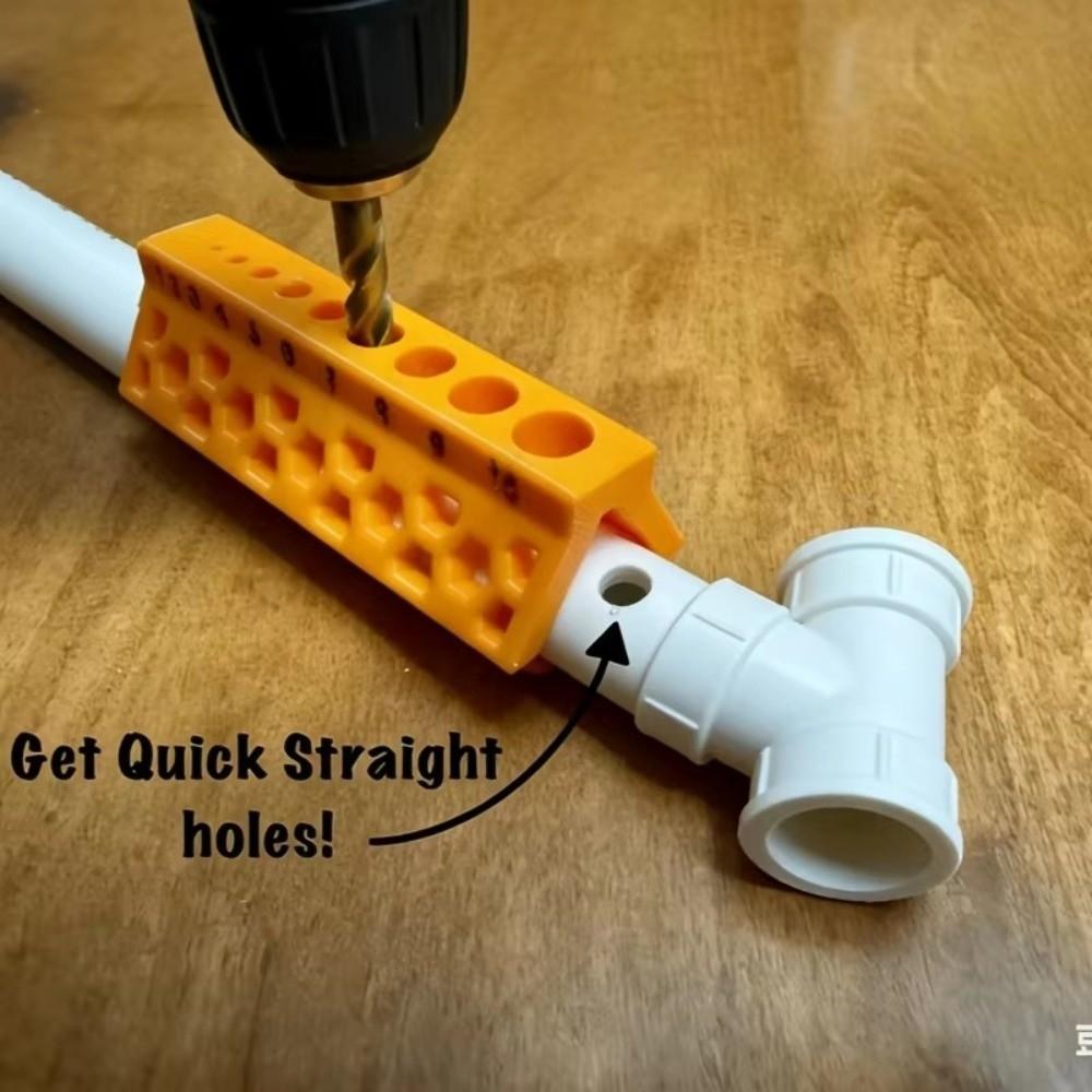 Non-Slip Drill Bit Holder Firmly Fixed Auxiliary Drill Bit Safe Drill Jig  PVC Pipe