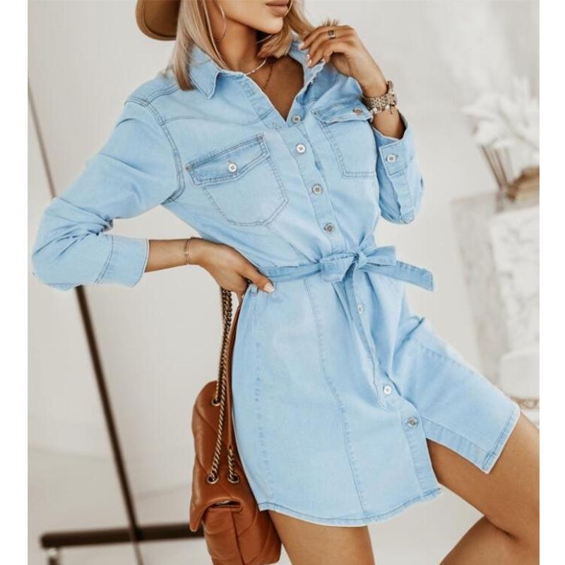 Europäischer & Amerikanischer Stil Damen Langarm Freizeit Denimjacke, 2022 Kollektion