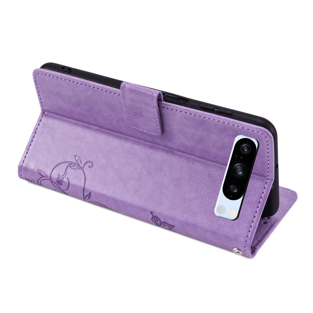 Google Pixel 9 Pro/10 Pro 5G Leder Sturzsichere Handyhülle mit Lanyard