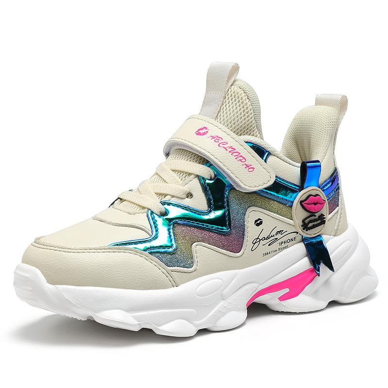 

ABC/Lun Run Genuine Children s Shoes Non-slip Soft Sole Middle School Children s Winter Elementary School Tide Shoes Full Microfiber Sports Girls Sh 37 shoe inner length 235mm бежевий