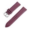 Universal Calfskin Leather Watch Strap Soft Material Watch Band 12/14/16/18/20/22mm Wristbands with Silver Stainless Steel Clasp
