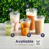 12/16//20/24/32OZ  Clear Plastic Cups with Sip Lids Disposable Plastic Coffee Cups To Go Cups for Iced Coffee Smoothies Soda
