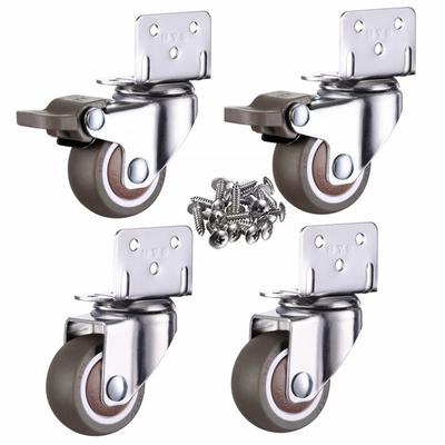4 stücke Möbelrollen Räder Weiche Gummi Lenkrolle Ganz Roller räder für trolley Baby Krippe Bett Räder Haushalts Zubehör