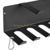 KX4B Wall Mounted Fitness Unit Stainless Steel Storage Frame for Resistance Bands Training Mats Workout Equipment