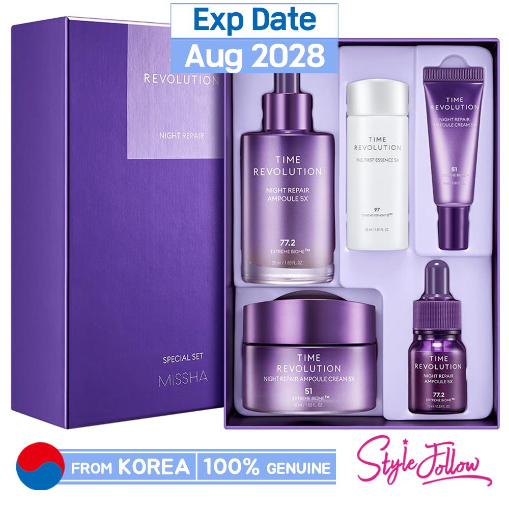 

[MISSHA] Набір для нічного ремонту Time Revolution 5X (Включіть 5 елементів) 1pc + Sample Gifts