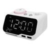 Digital Dual Alarm Clock Bluetooth Speaker FM Radio Alarm Clock with LED Display for Temperature Day of Week