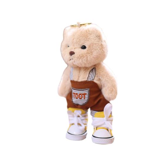 Doll Pendant Bear Doll Hanging Decoration Keychain Bag Charm Soft Plush Toy Schoolbag Suitcase Doll Ornament