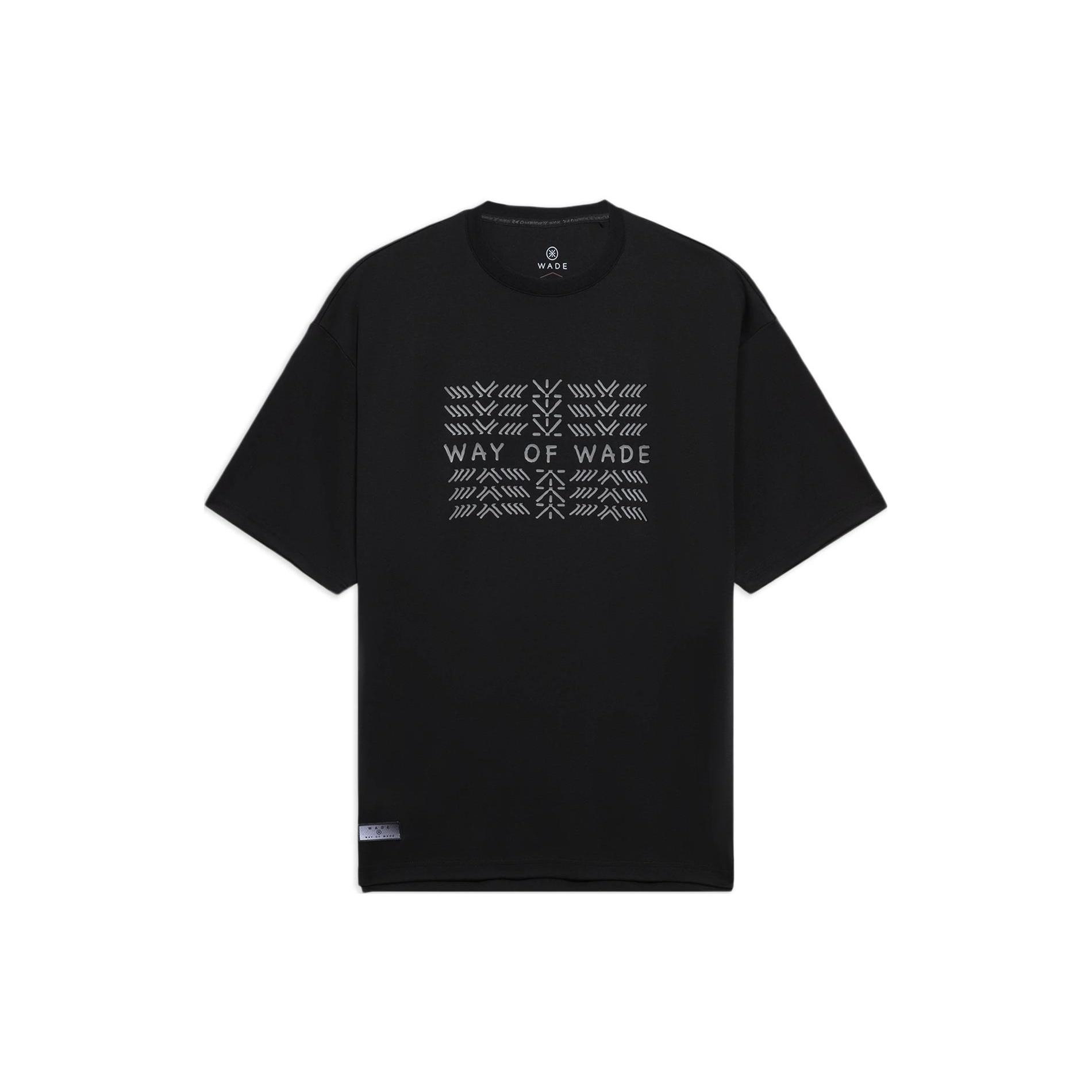 Li-Ning Way Of Wade Graphic Loose Fit T-shirt  Black Grey  Men s AHSS431-1 XXL