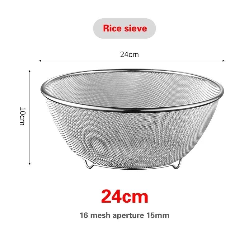 304 nerezová ocel mísa na ovoce Mísicí mísa Koš na mytí a odvodnění zeleniny mísy Domácí Kuchyňská Mísa na vejce
