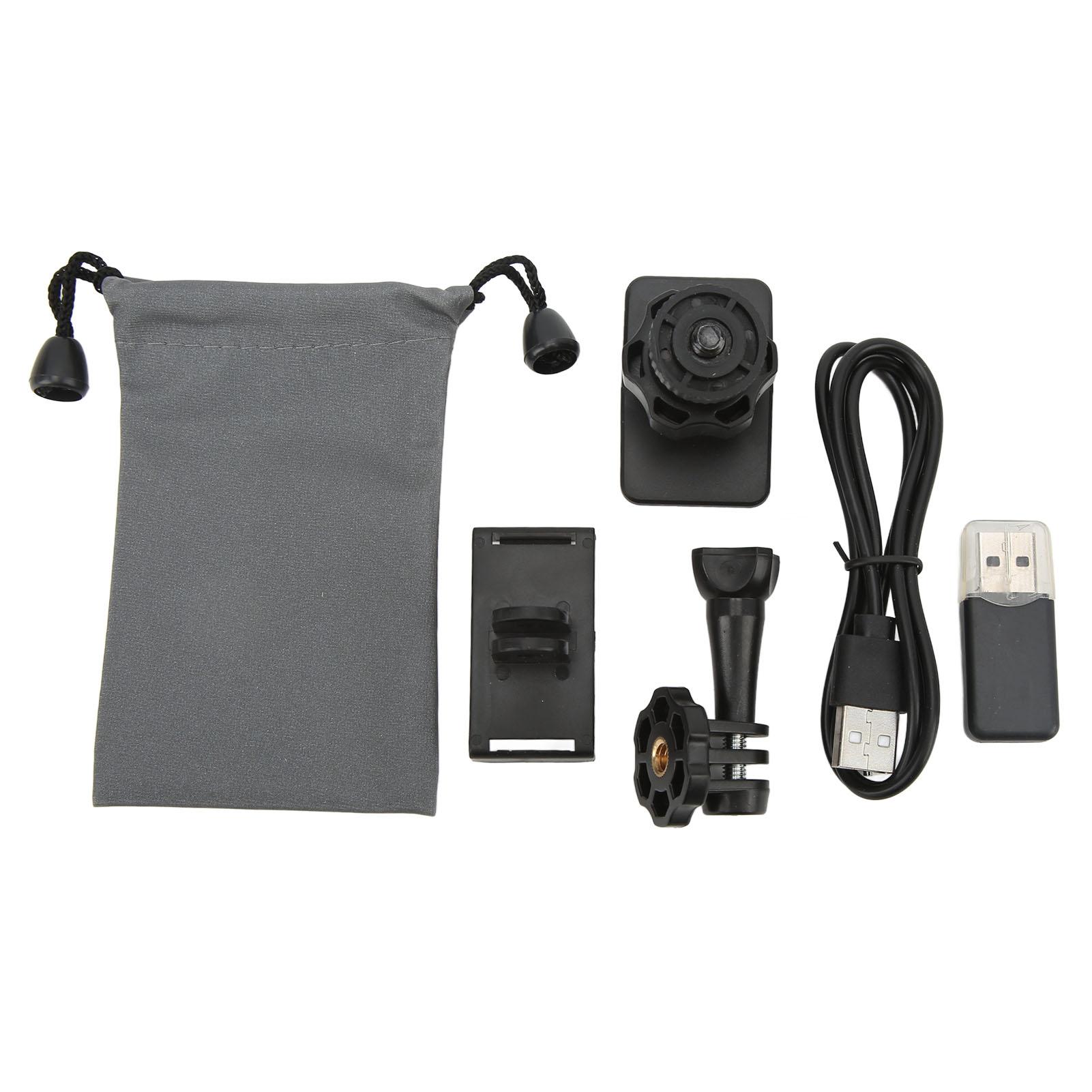 

HD Mini WIFI IP Sports Camera Infrared Night Vision Wide Angle Video Cam with Fixed Bracket for