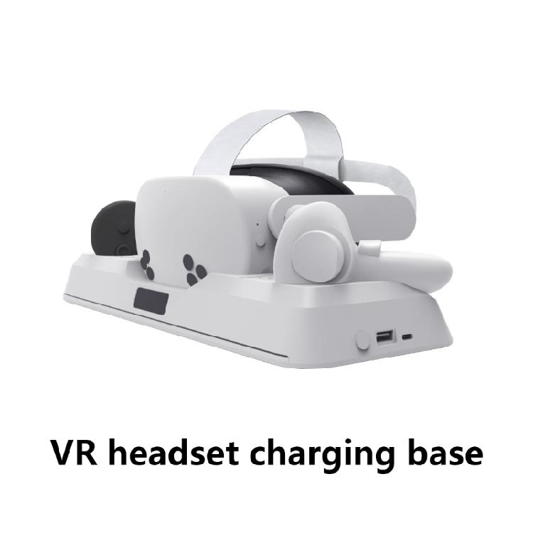 Multifunctional Charging Dock Holder Charging Base for MQ 3S VR Headset and Controller with LED Light Feature