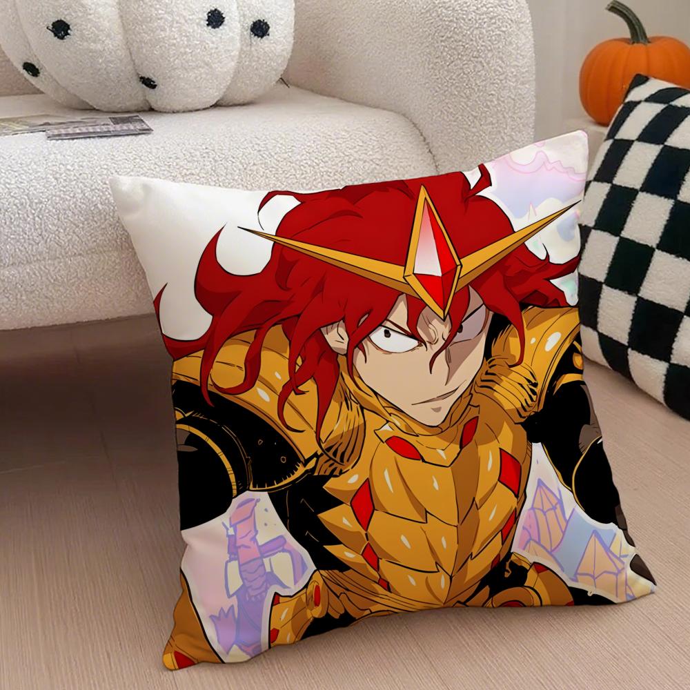 Anime Action HHardcore Leveling WWarrior Cushion Cover Throw Pillow Cover Hidden Button Durable Polyester Chair Cushion