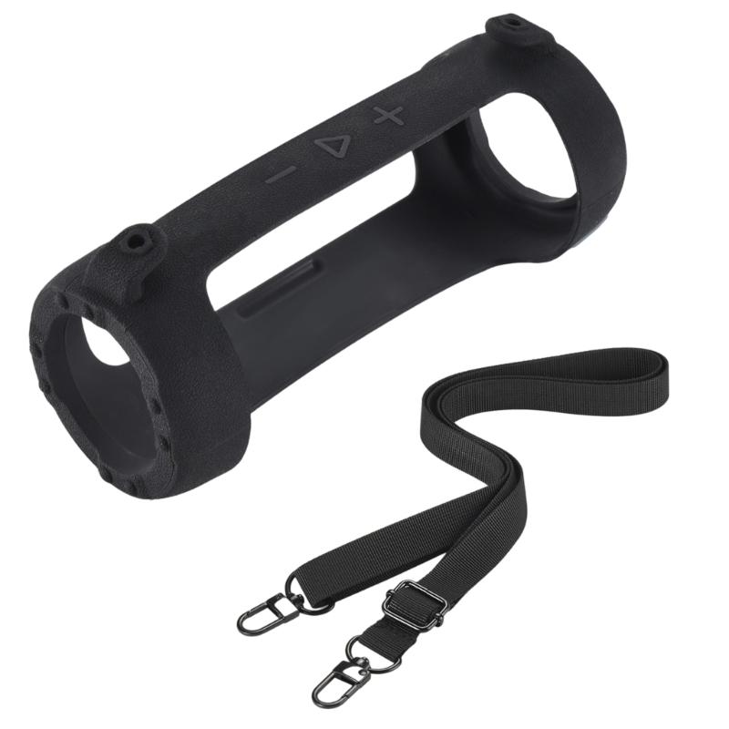 Silikon-Schutzhülle für FLIP 7 Wireless-Lautsprecher Schutzhülle Abnehmbarer Schultergurt
