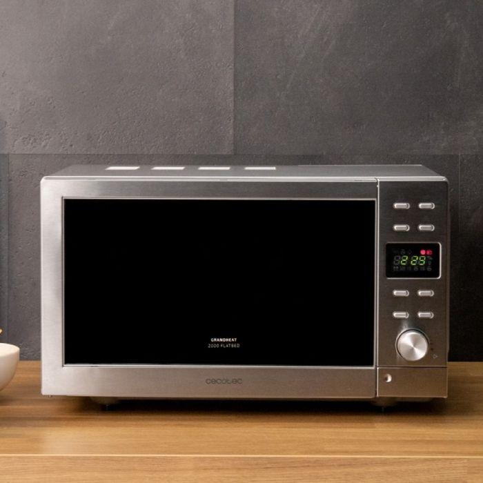 Cecotec Micro-ondes GrandHeat 2000 Plateau Plat Acier
