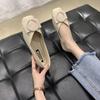FiveFive Women's Spring and Autumn Casual Shallow Mouth Buckle Shoes